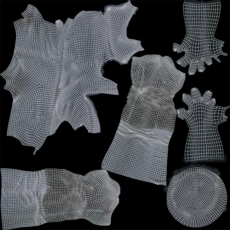 Future Outfit Low-poly 3D model_14