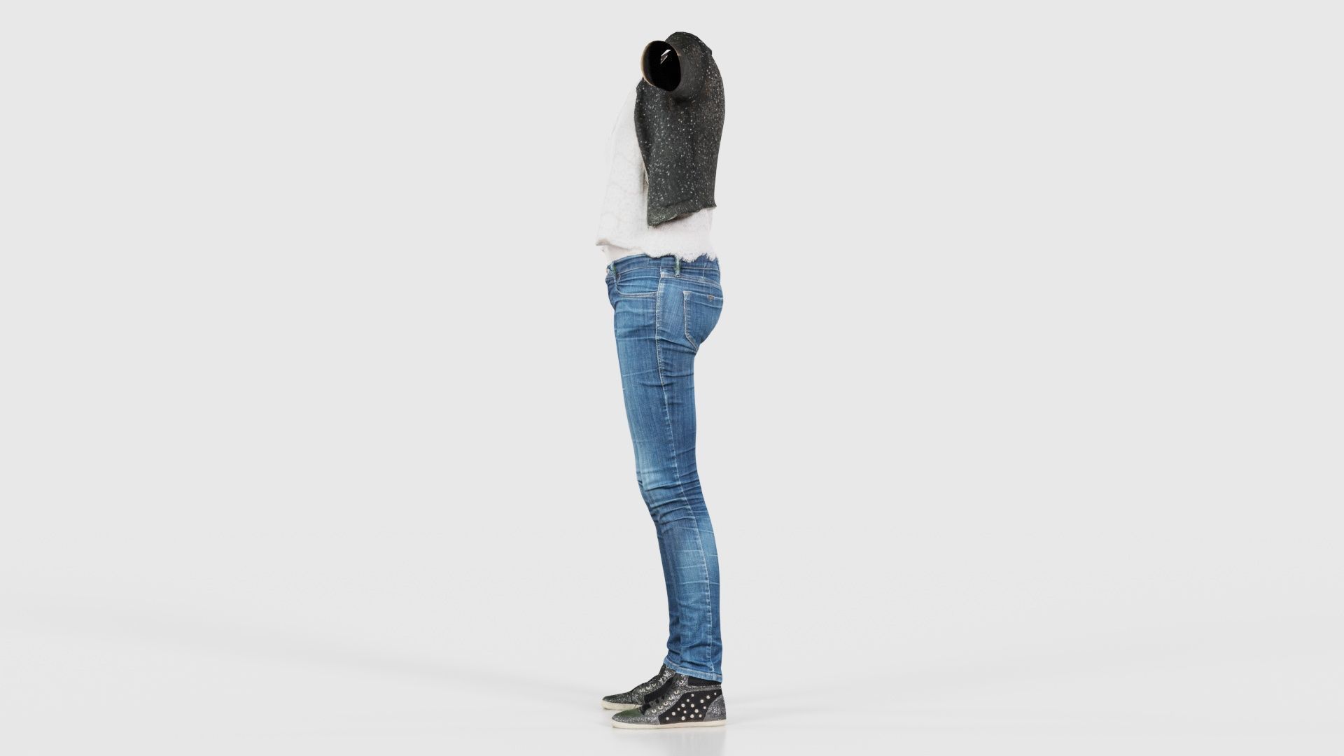 Glitter Outfit Low-poly 3D model_24