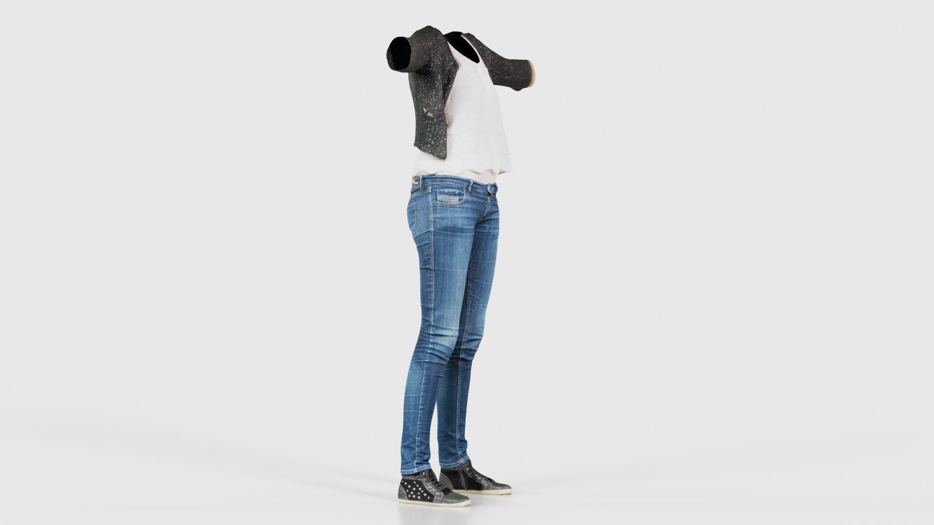 Glitter Outfit Low-poly 3D model_17