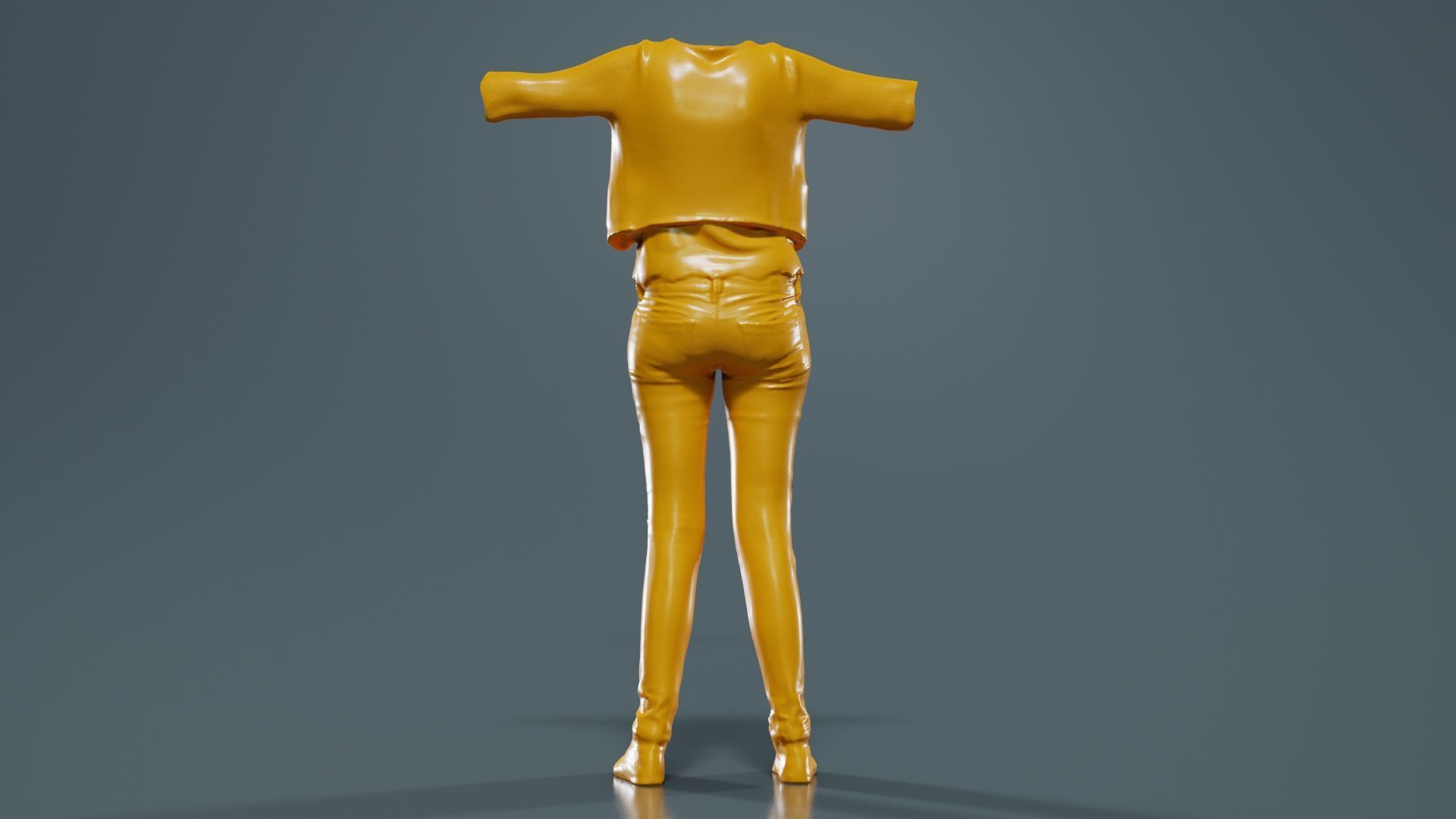 Glitter Outfit Low-poly 3D model_13