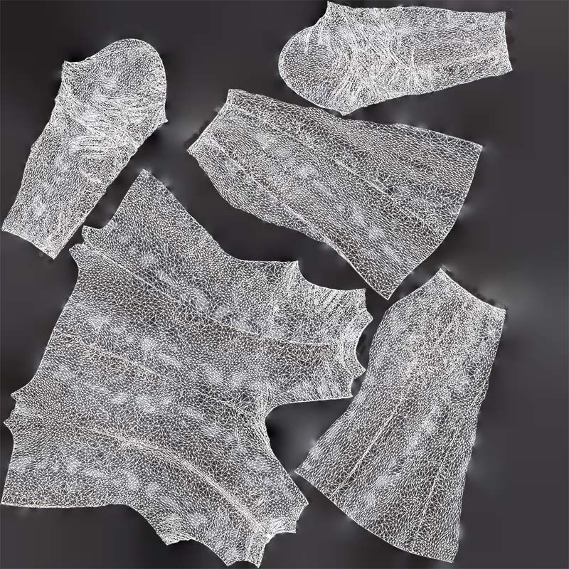 Grey Snake Catsuit Low-poly 3D model_14