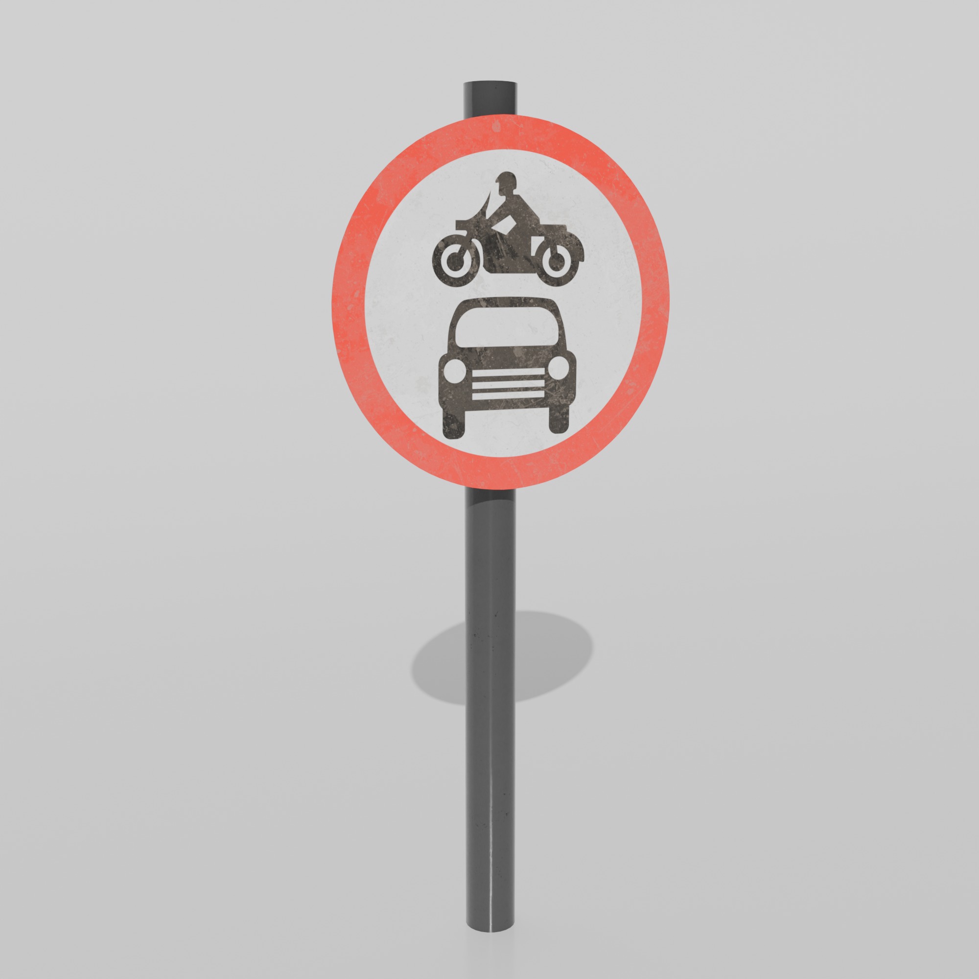 UK Traffic Signs - Giving Orders 3D model_4