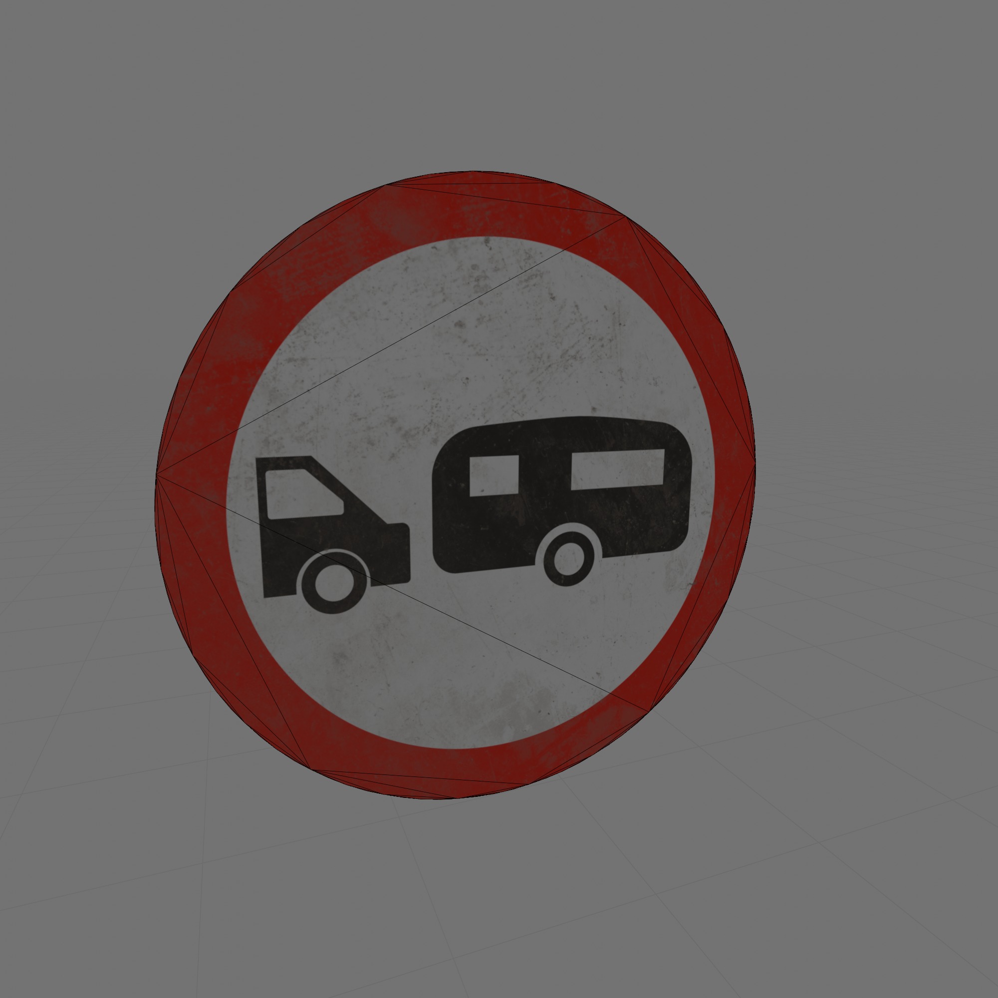 UK Traffic Signs - Giving Orders 3D model_14