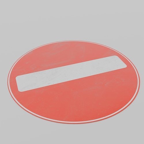 UK Traffic Signs - Giving Orders 3D model 7