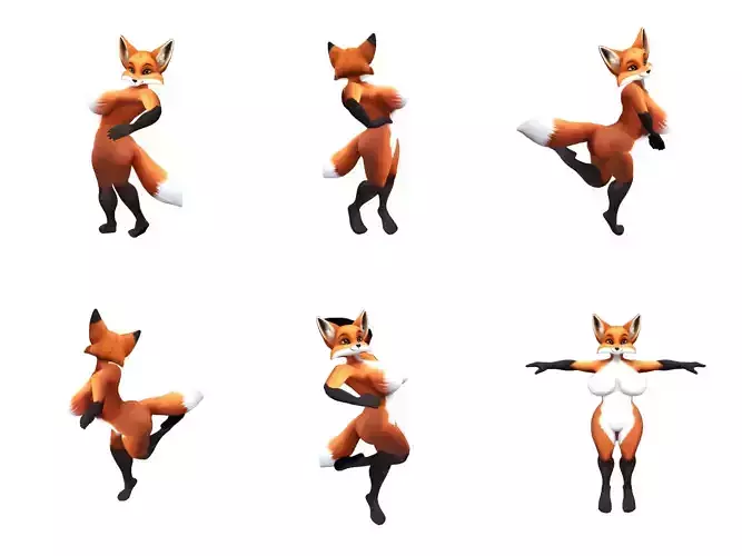 Lyra the Enchanting Fox 3D model