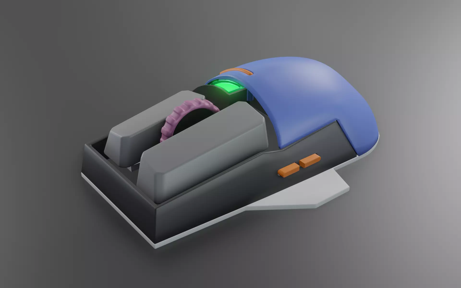 Mouse Retro Evangelion Reference Free low-poly 3D model
