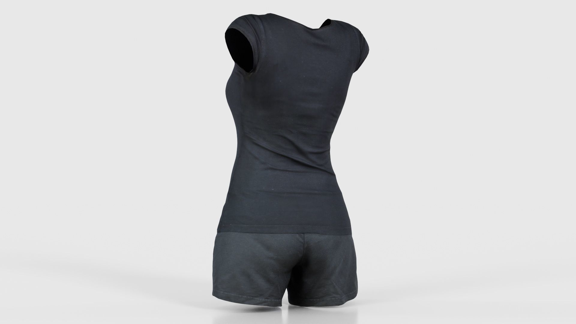 Running Outfit Low-poly 3D model_22