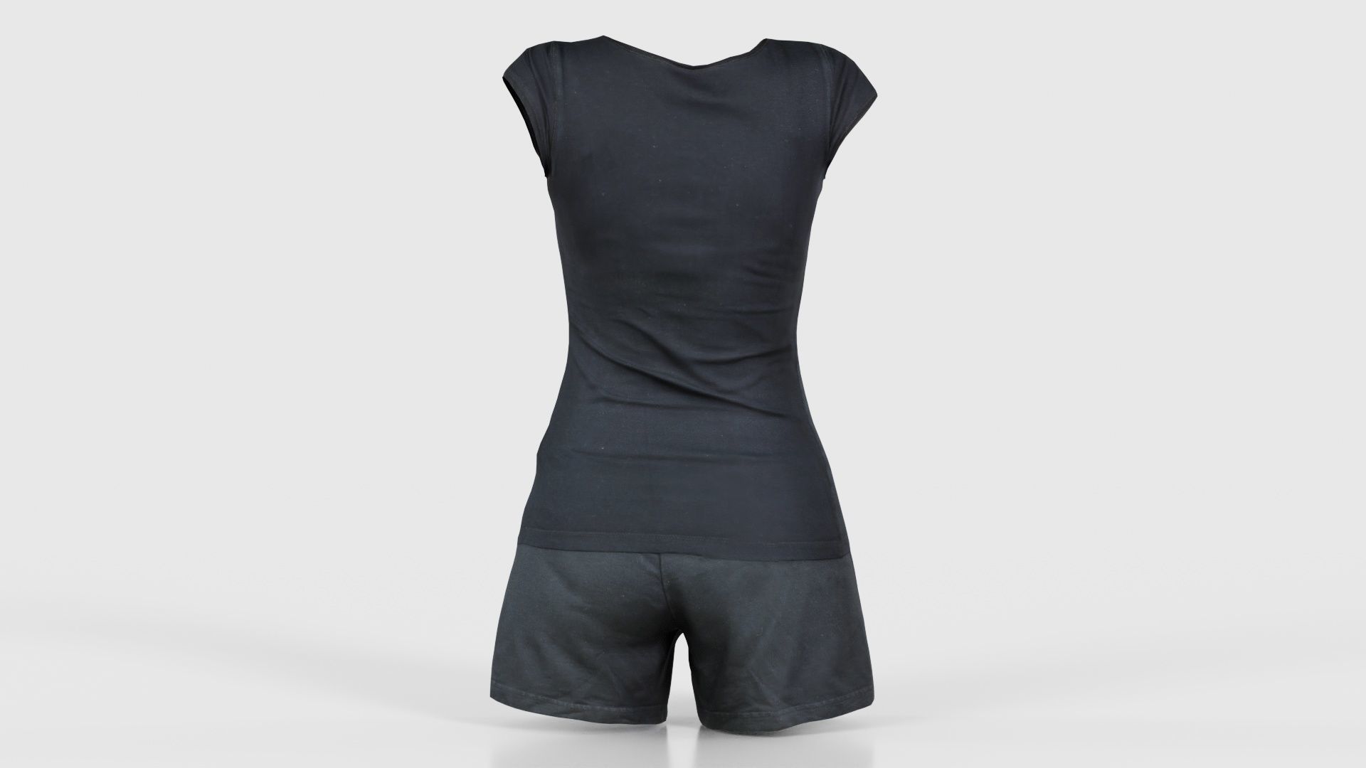 Running Outfit Low-poly 3D model_21