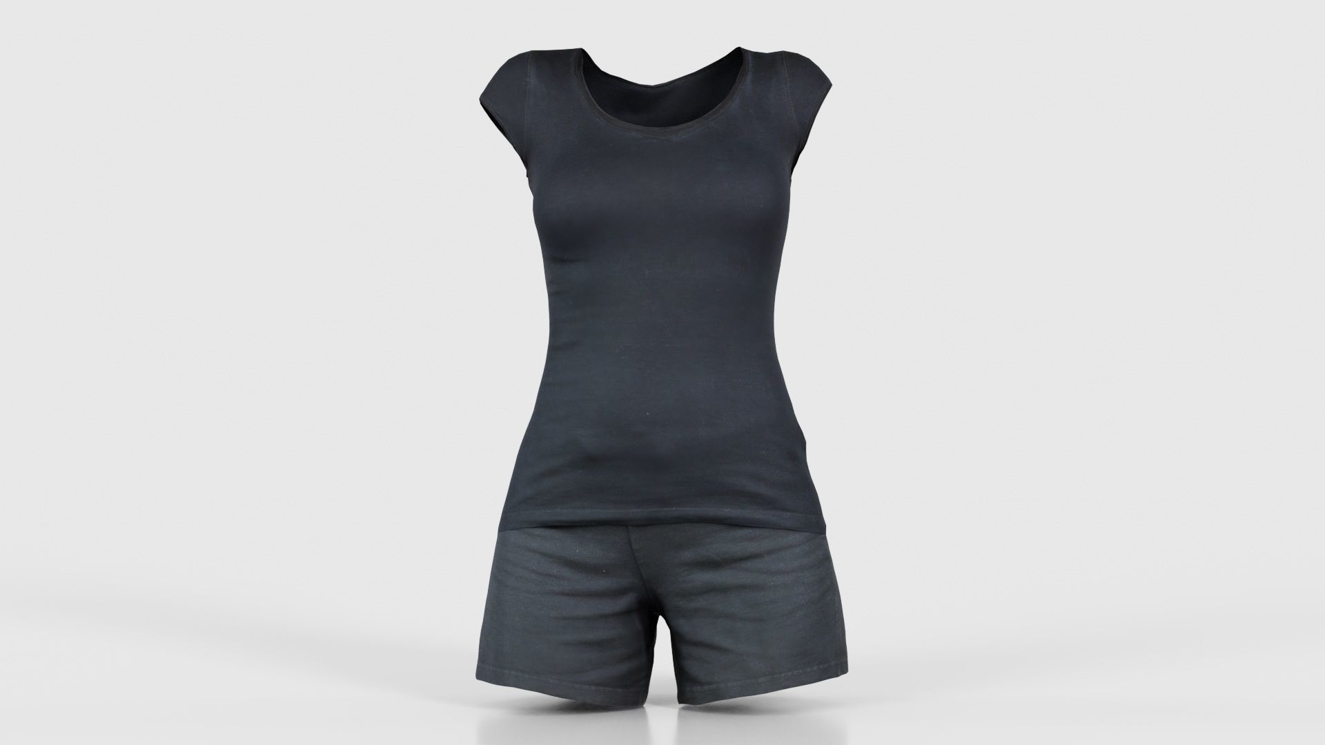 Running Outfit Low-poly 3D model_15