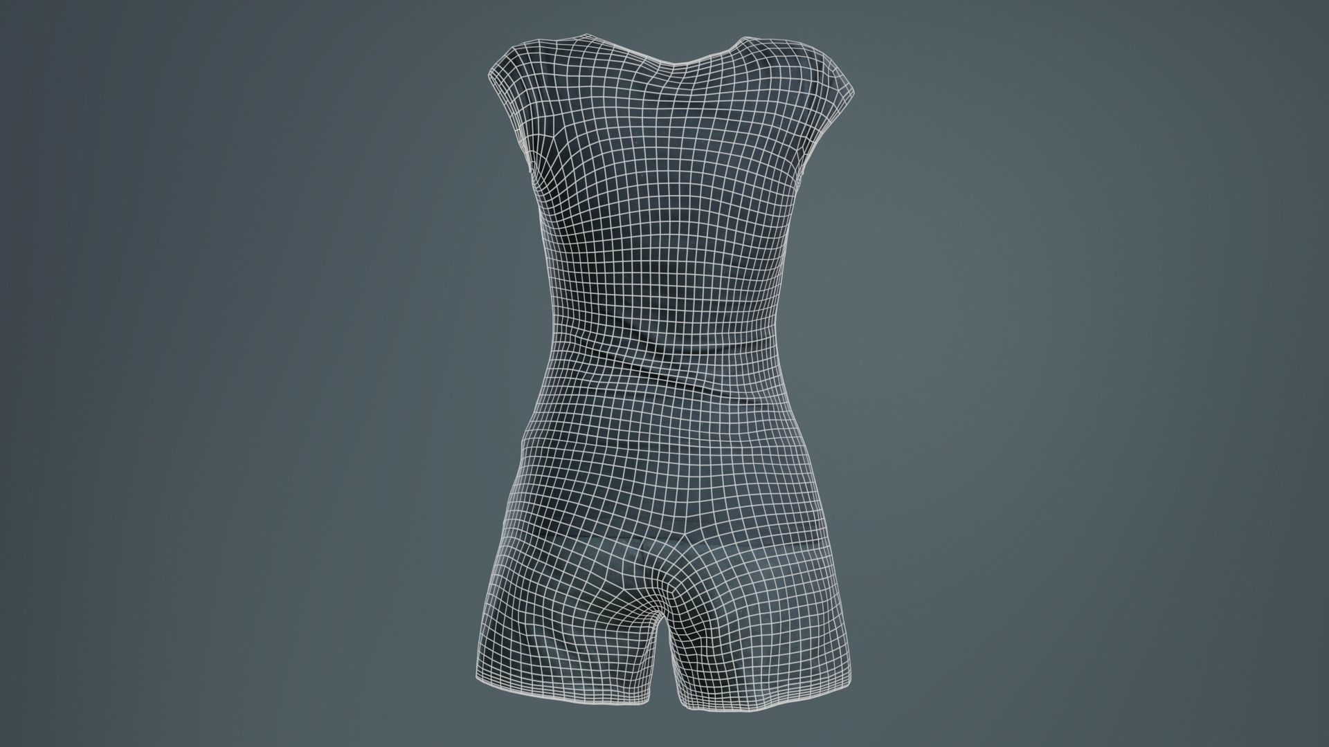 Running Outfit Low-poly 3D model_10