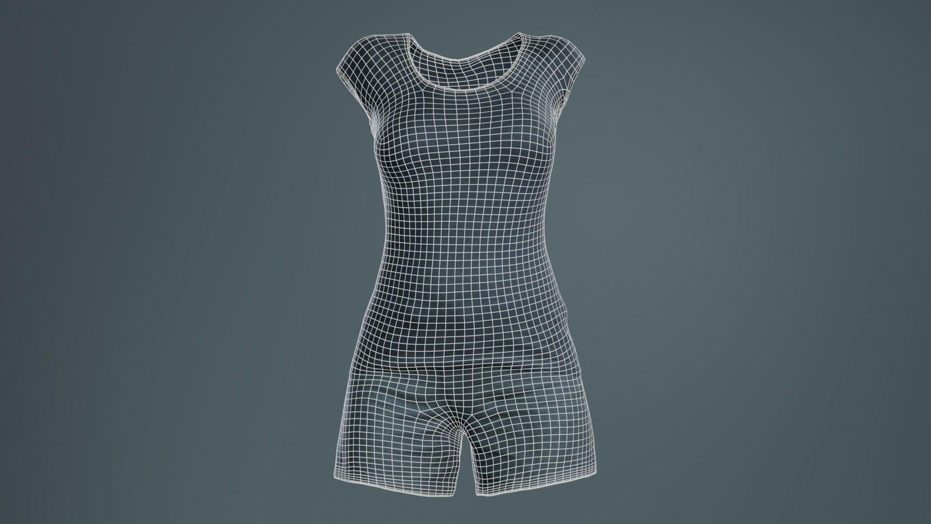 Running Outfit Low-poly 3D model_9