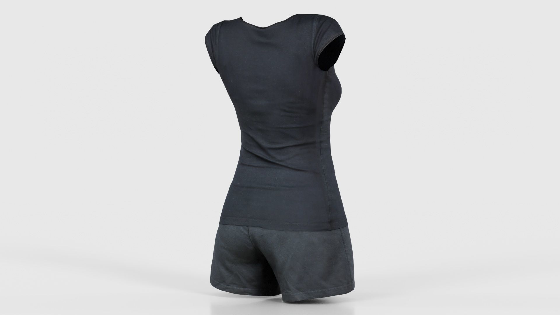 Running Outfit Low-poly 3D model_20