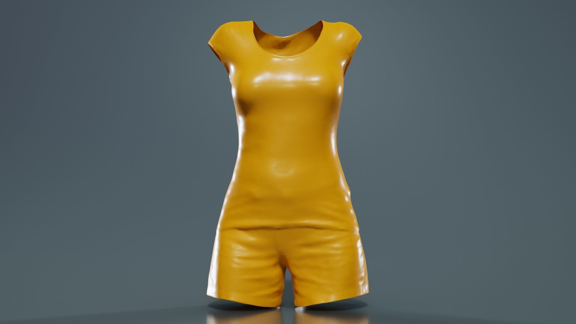 Running Outfit Low-poly 3D model_12