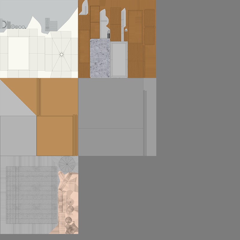 Bathroom Rectangular Sink and Mirror 3D model_6