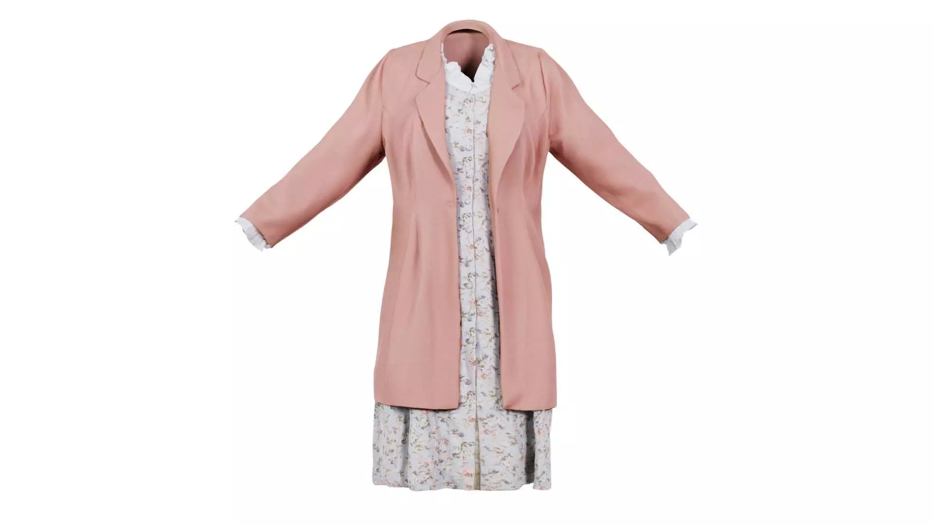 Seinfeld Outfit Low-poly 3D model