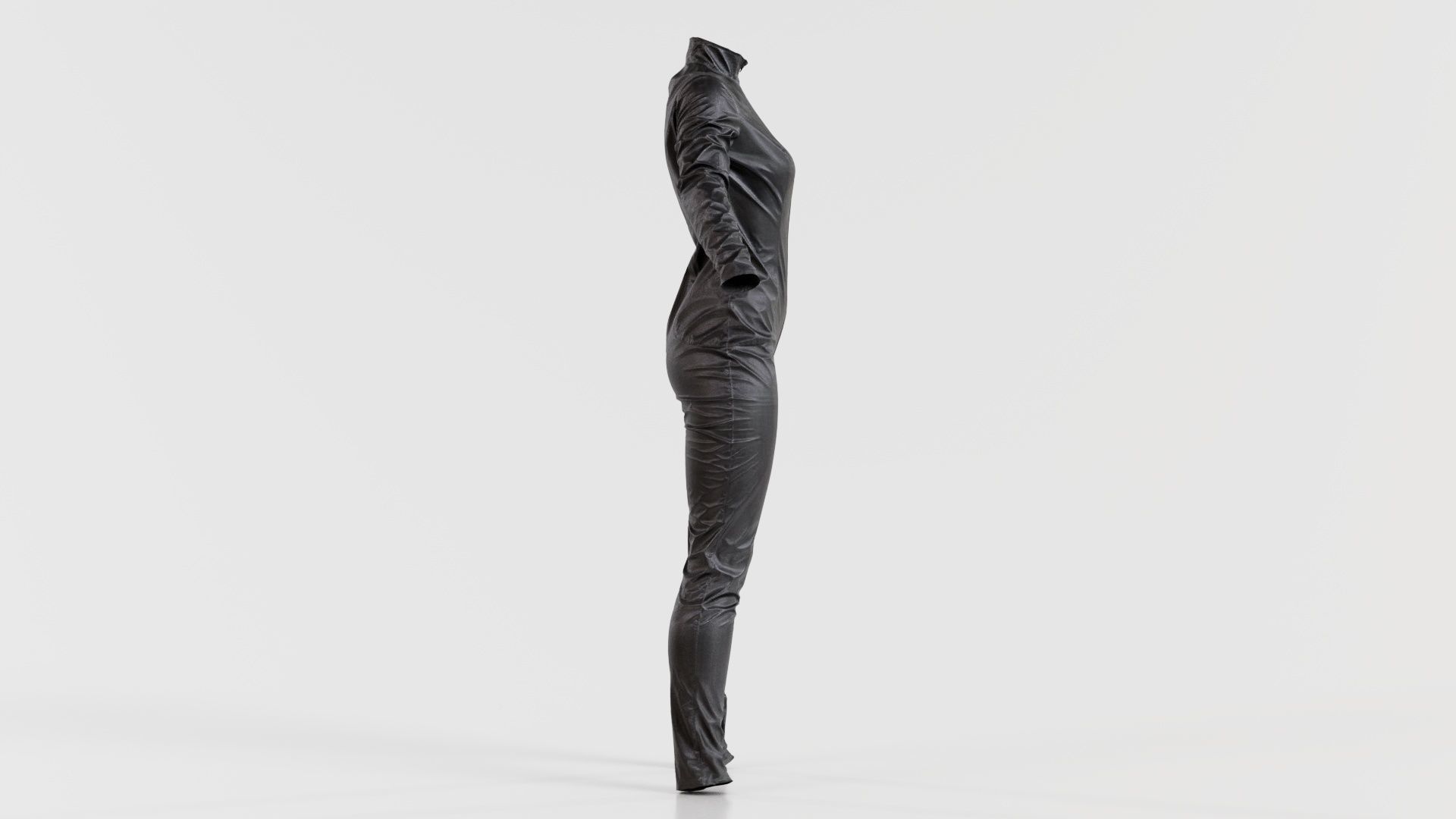 Shiny Detailed Catsuit Low-poly 3D model_5