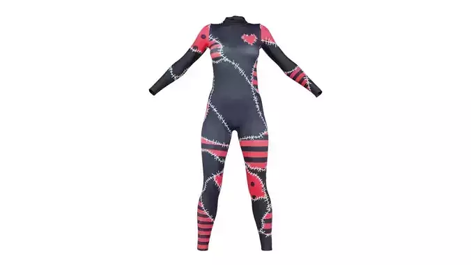 Stitched Catsuit