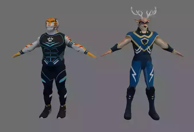 Tiger And Deer Hero