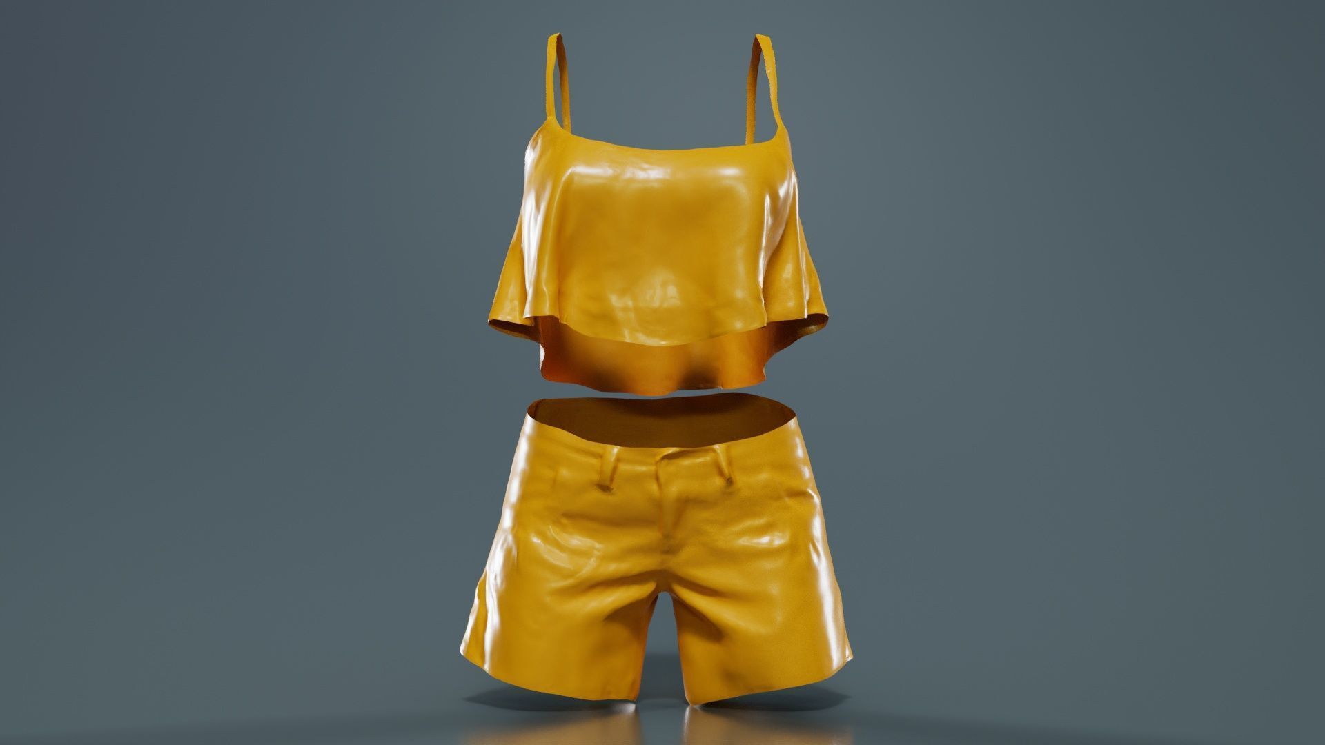 Summer Outfit Low-poly 3D model_12