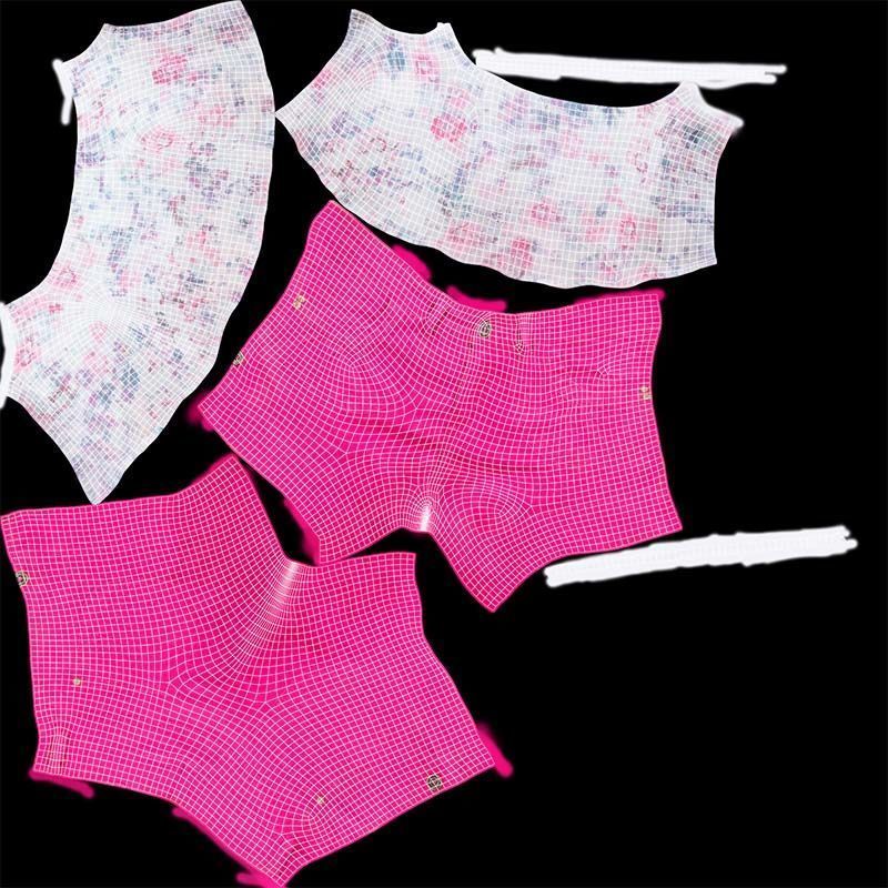 Summer Outfit Low-poly 3D model_14