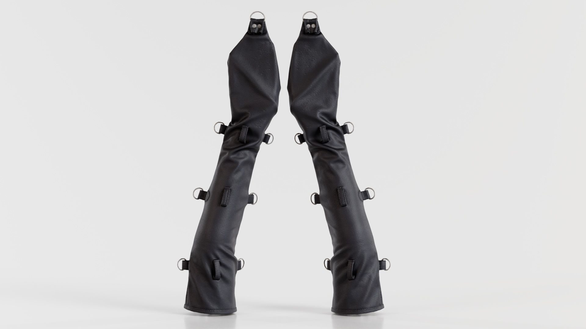 Bondage Gloves Low-poly 3D model_5