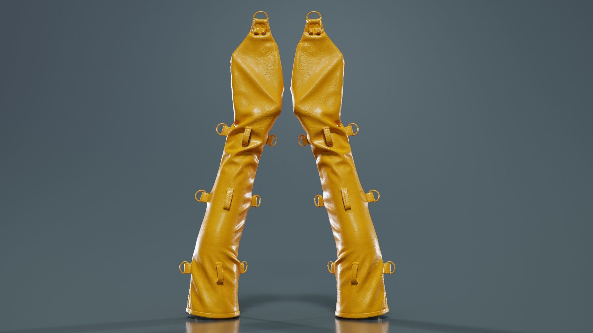 Bondage Gloves Low-poly 3D model_13