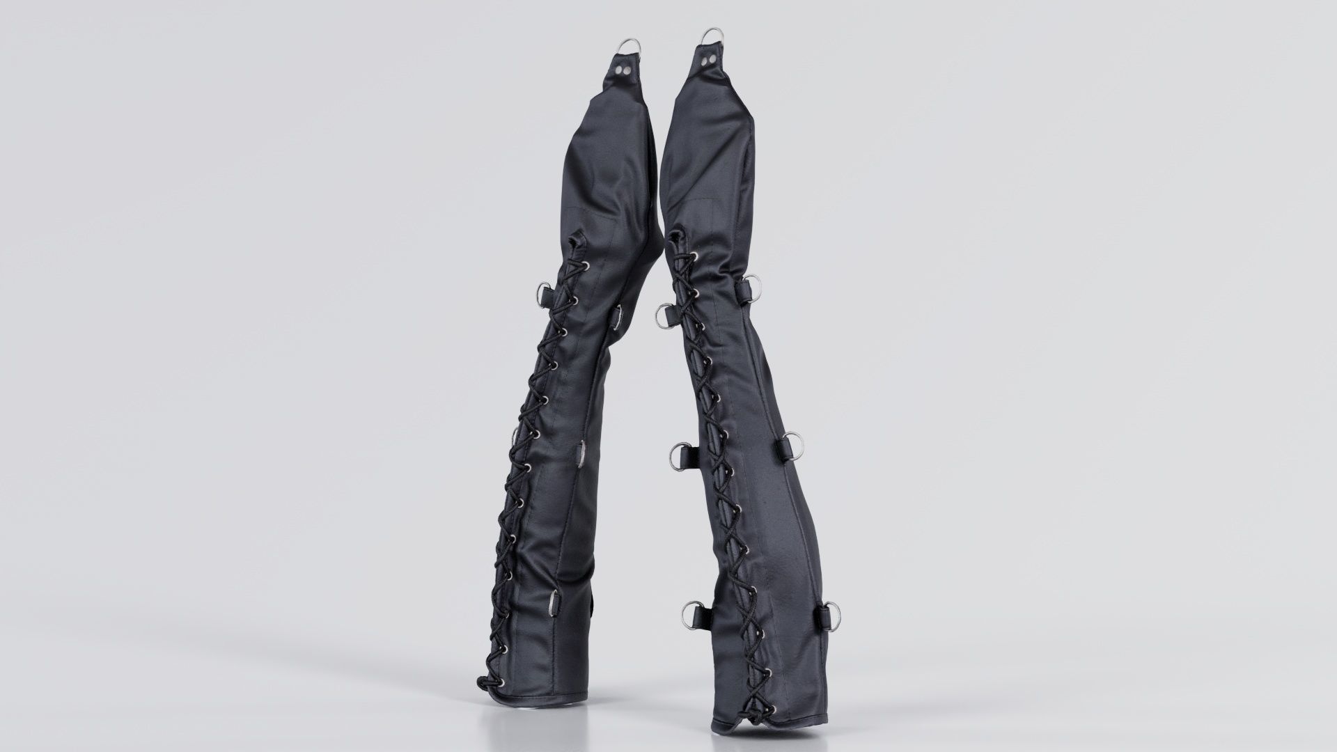 Bondage Gloves Low-poly 3D model_8