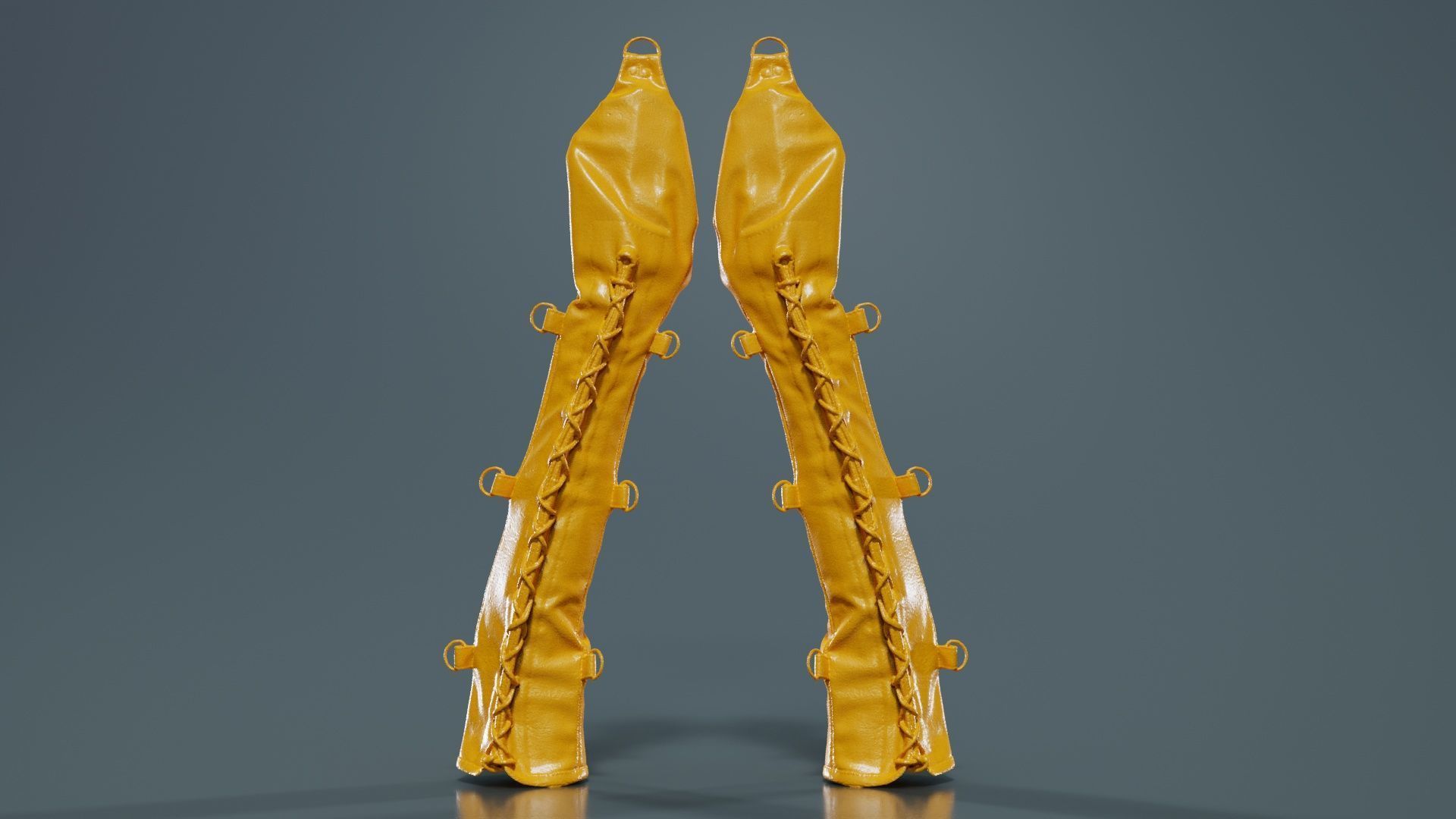 Bondage Gloves Low-poly 3D model_12