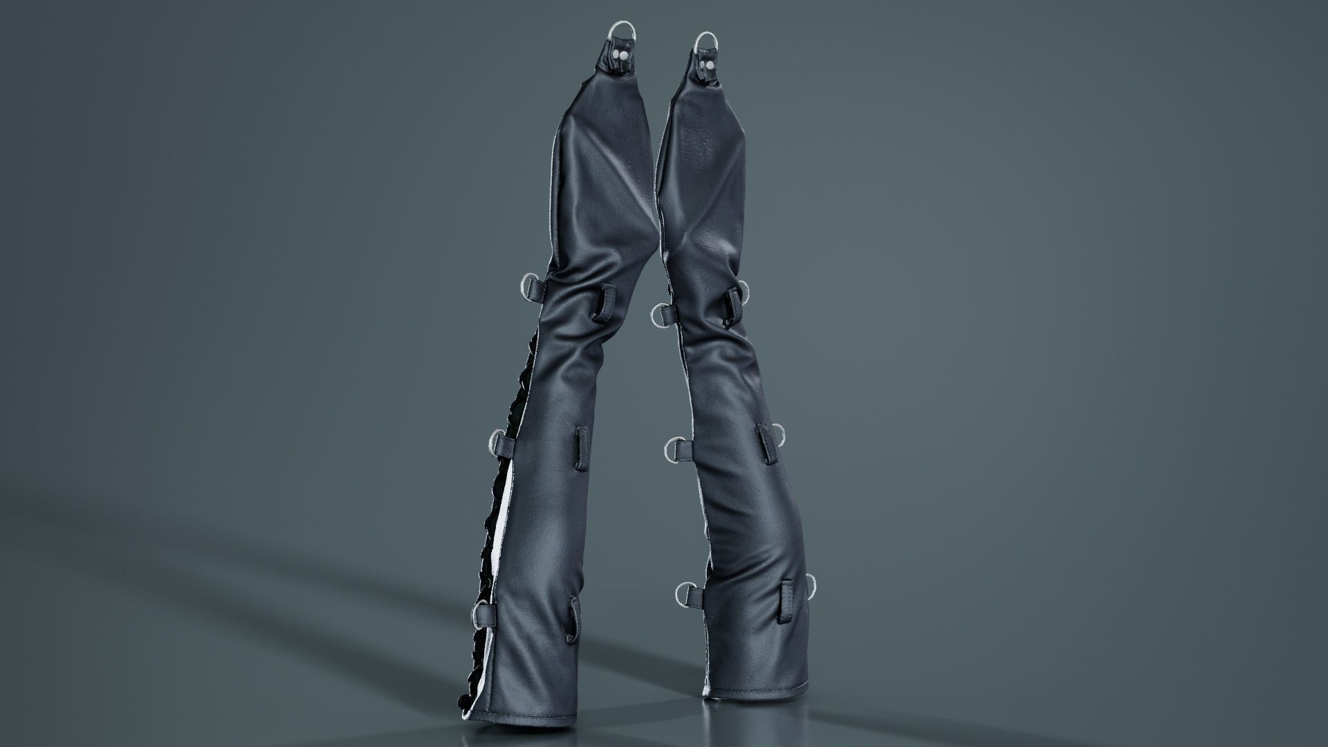 Bondage Gloves Low-poly 3D model_1