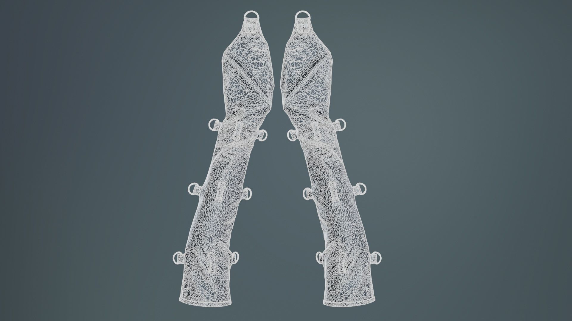 Bondage Gloves Low-poly 3D model_10
