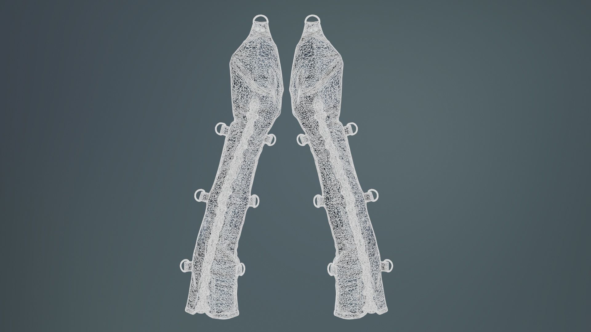 Bondage Gloves Low-poly 3D model_9