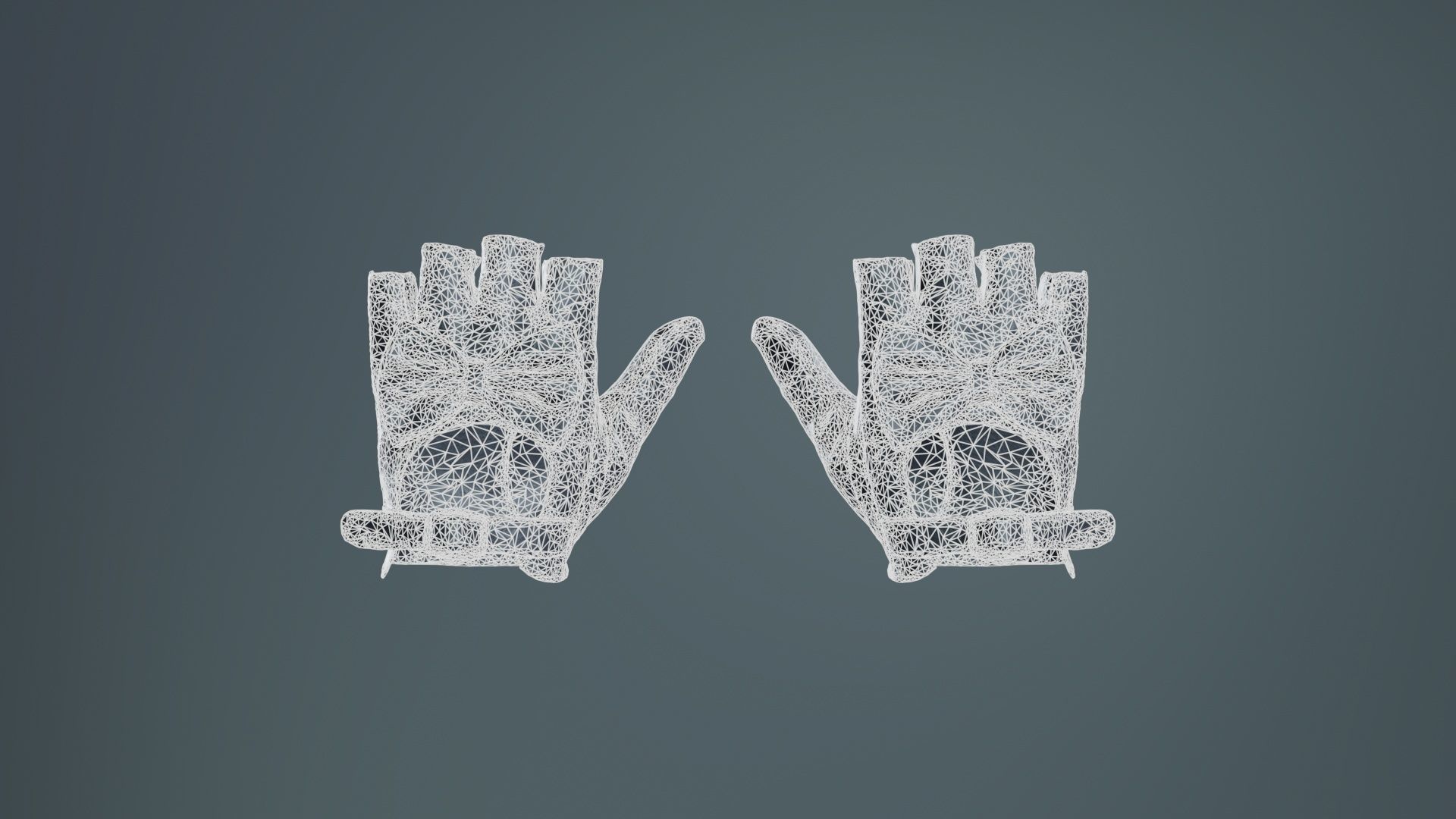 Bow Gloves Low-poly 3D model_9