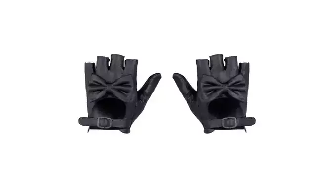 Bow Gloves Low-poly 3D model