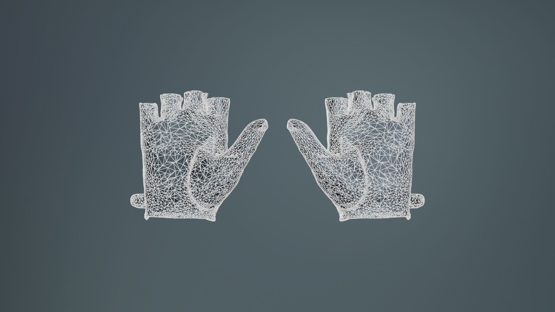 Bow Gloves Low-poly 3D model_10