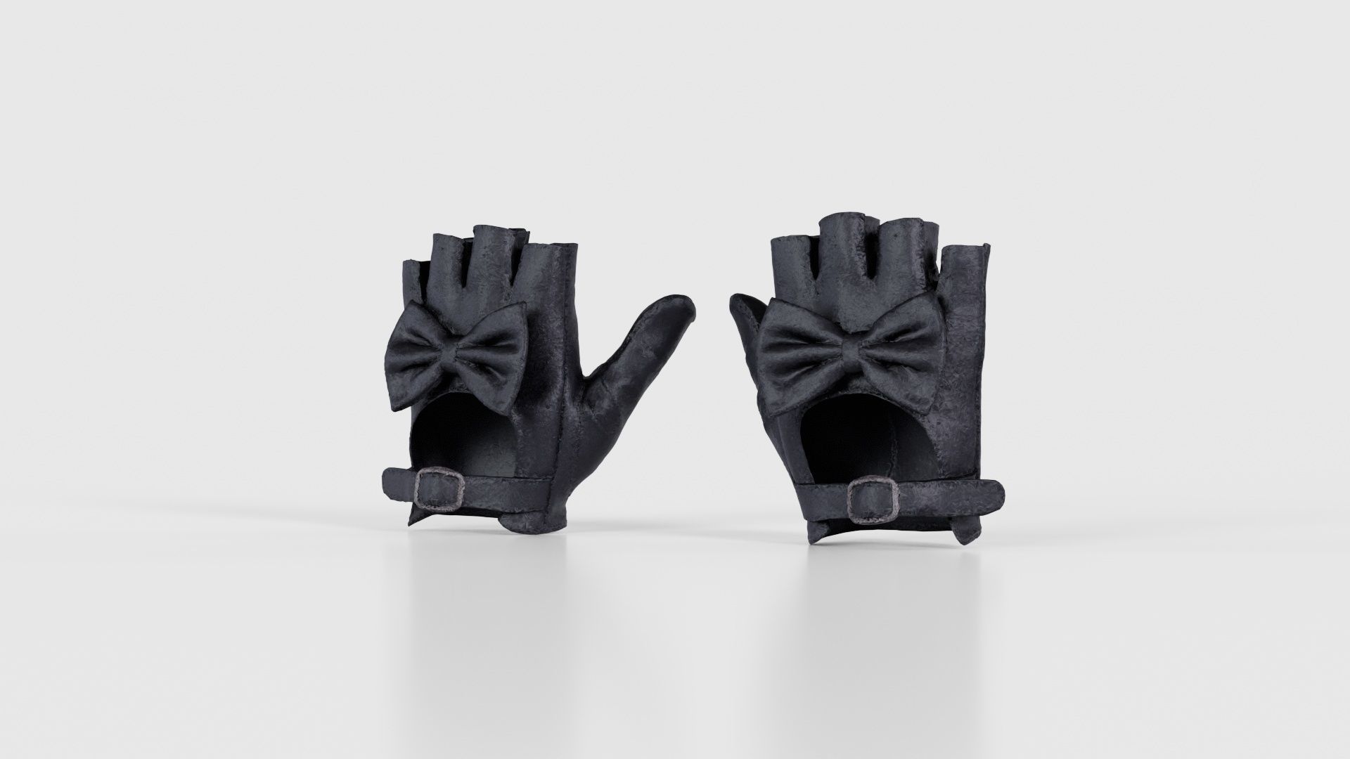 Bow Gloves Low-poly 3D model_26