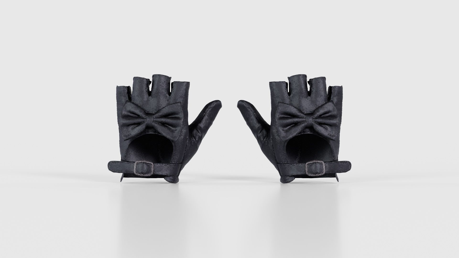 Bow Gloves Low-poly 3D model_15
