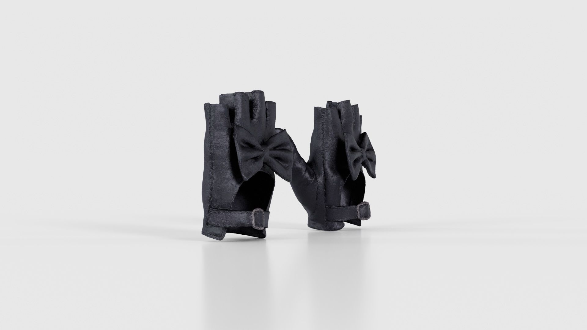 Bow Gloves Low-poly 3D model_17