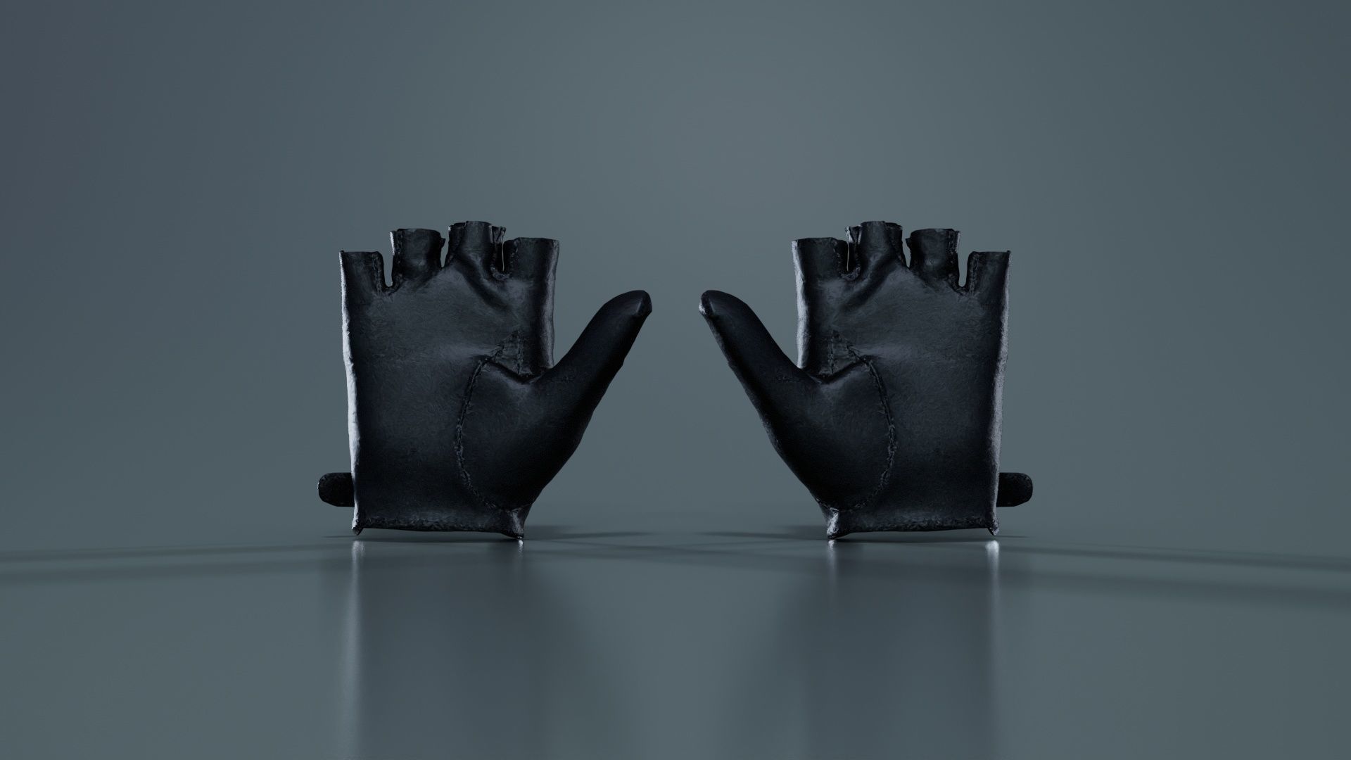 Bow Gloves Low-poly 3D model_5