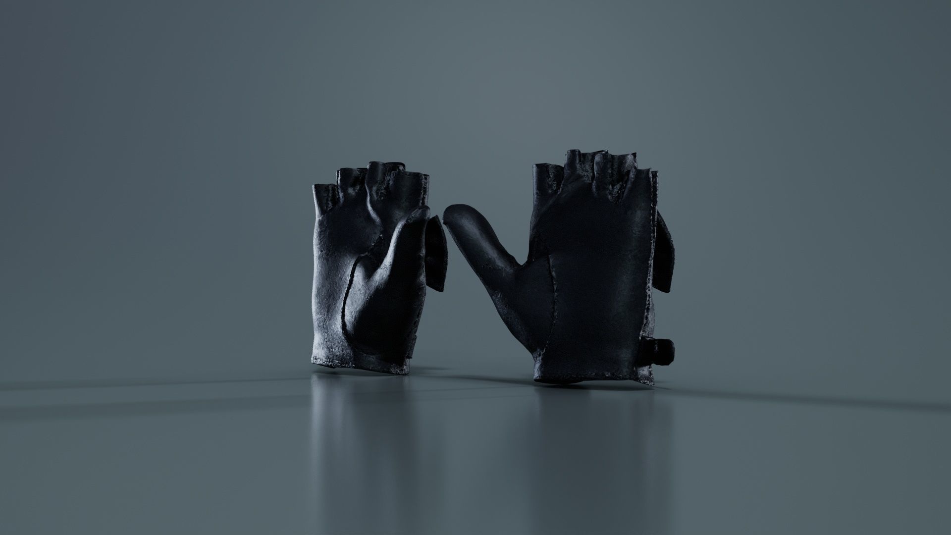 Bow Gloves Low-poly 3D model_6