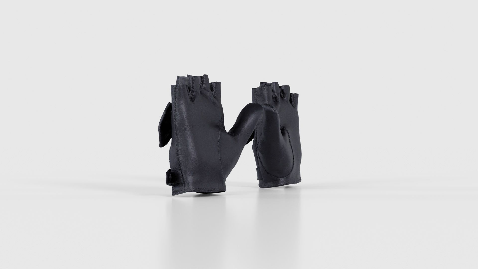 Bow Gloves Low-poly 3D model_23