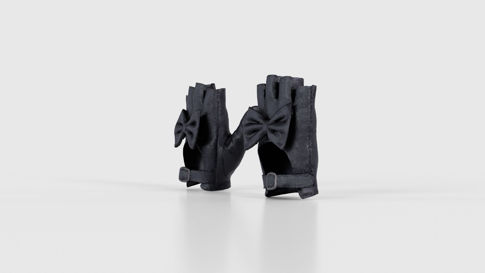 Bow Gloves Low-poly 3D model_25
