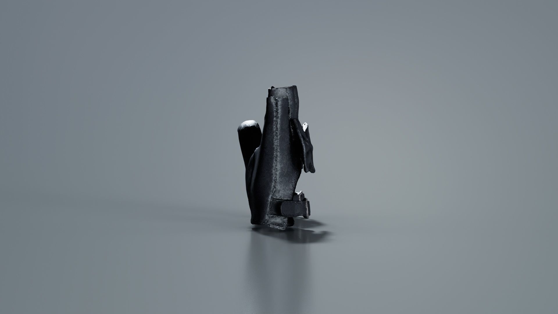 Bow Gloves Low-poly 3D model_7