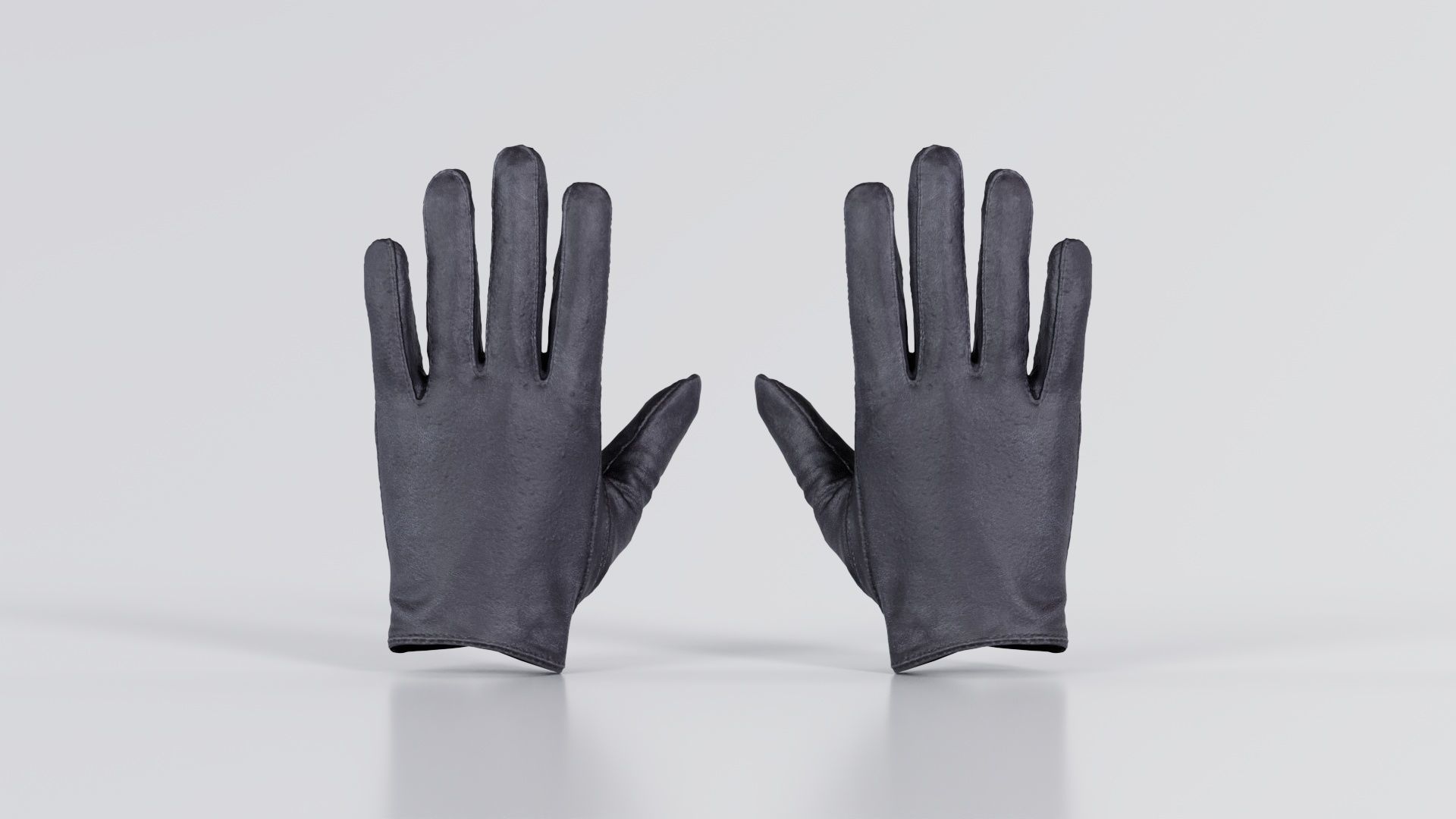 Button Gloves Low-poly 3D model_8