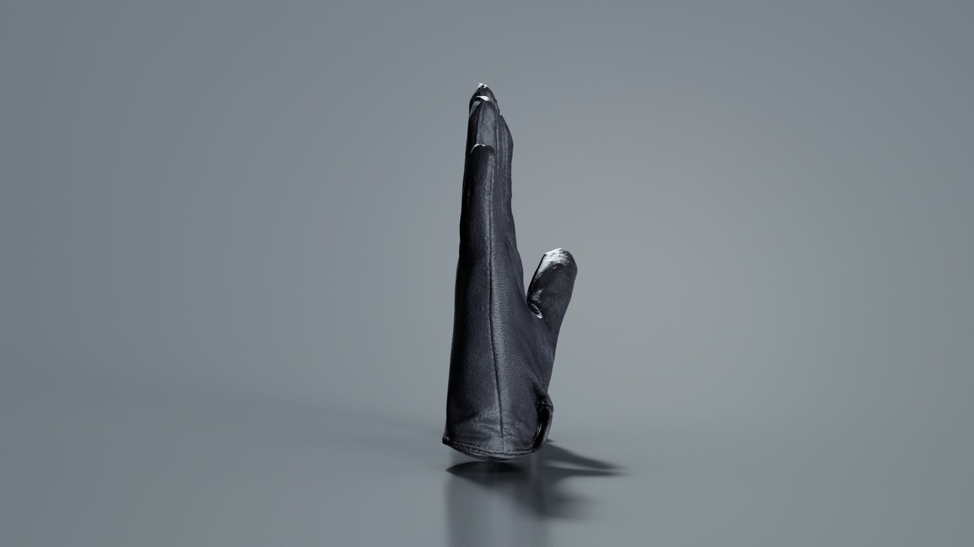 Button Gloves Low-poly 3D model_4