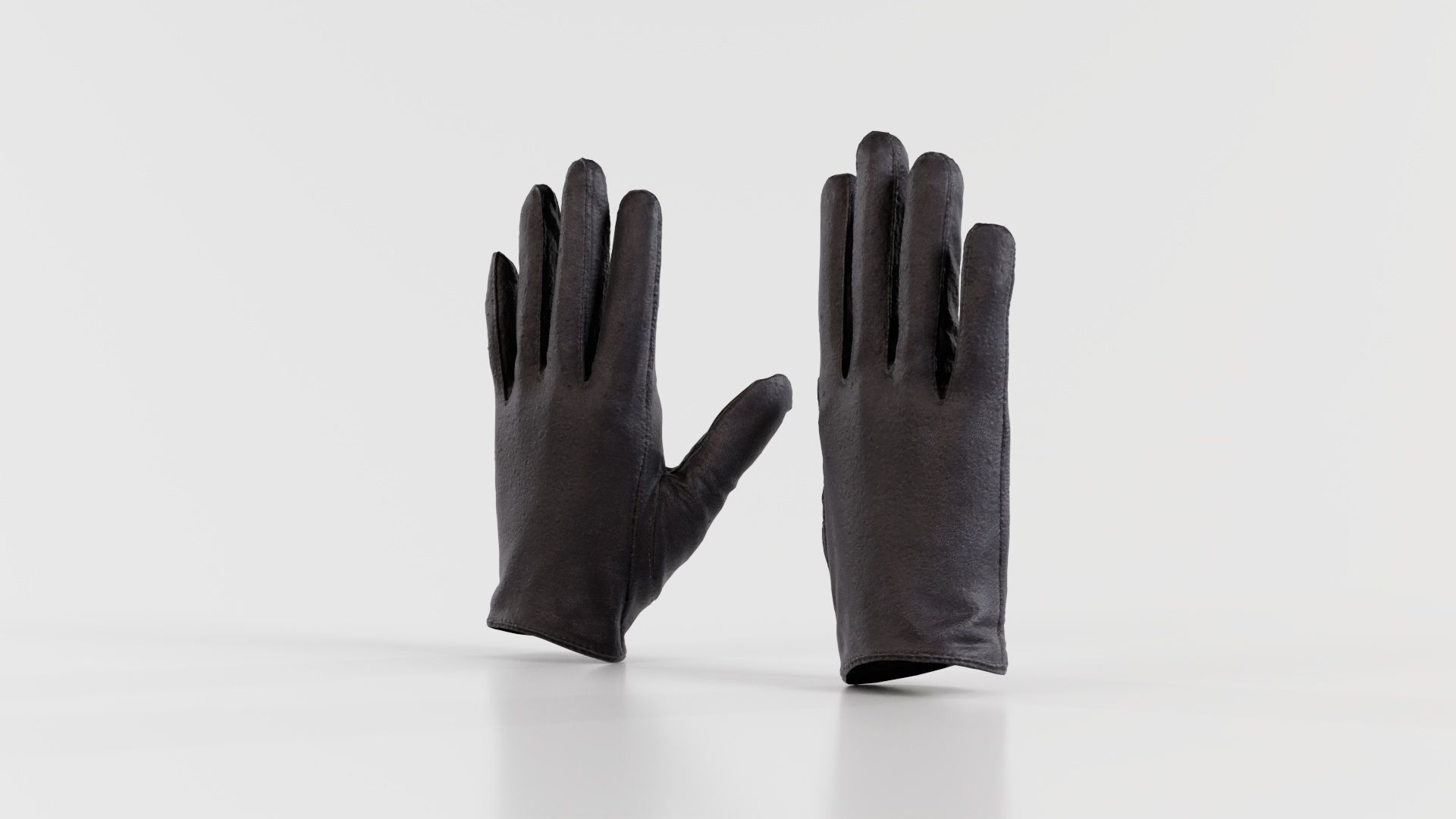 Button Gloves Low-poly 3D model_1