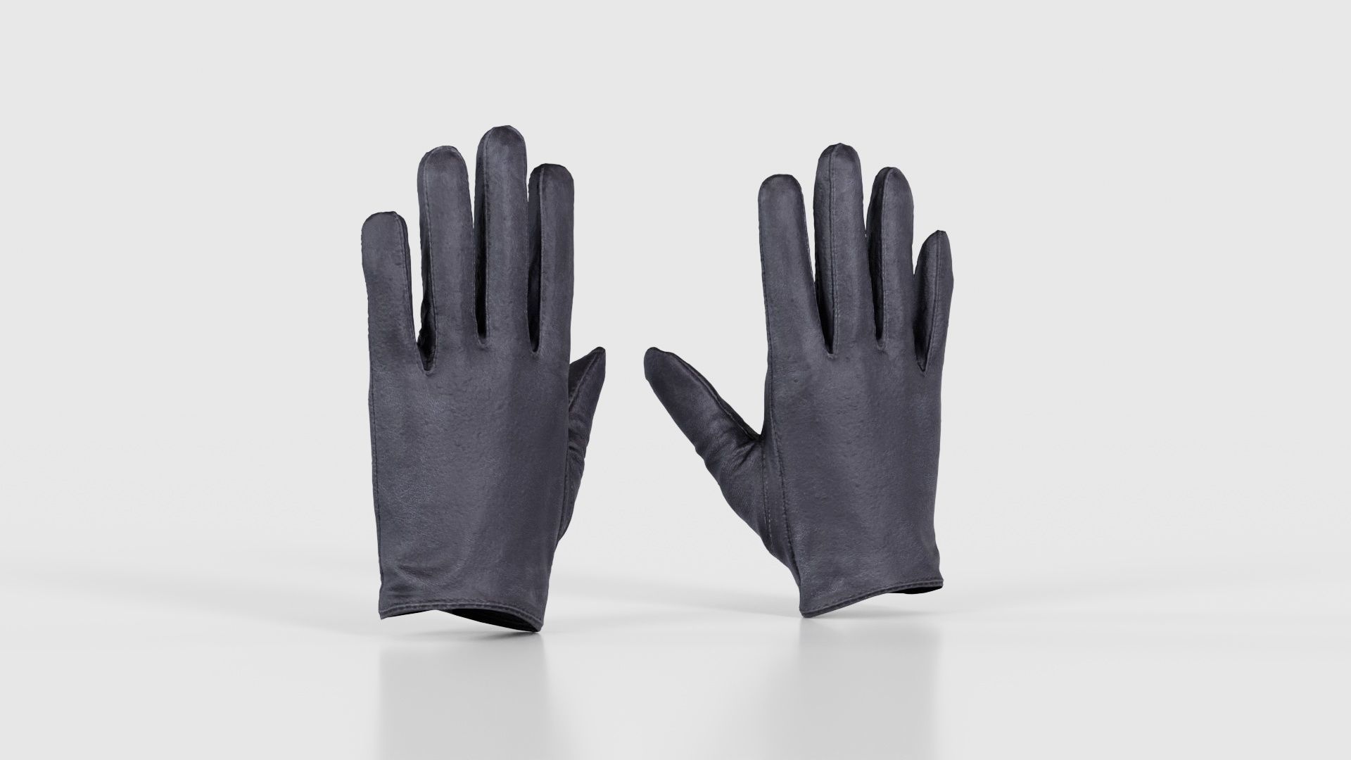 Button Gloves Low-poly 3D model_16