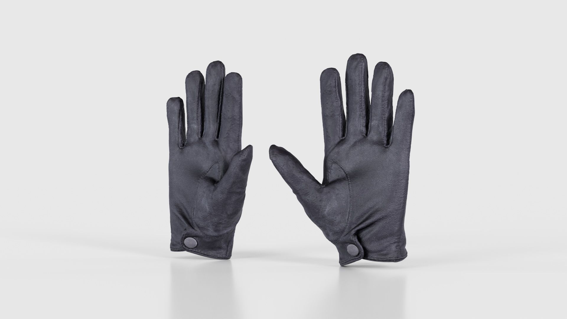 Button Gloves Low-poly 3D model_20