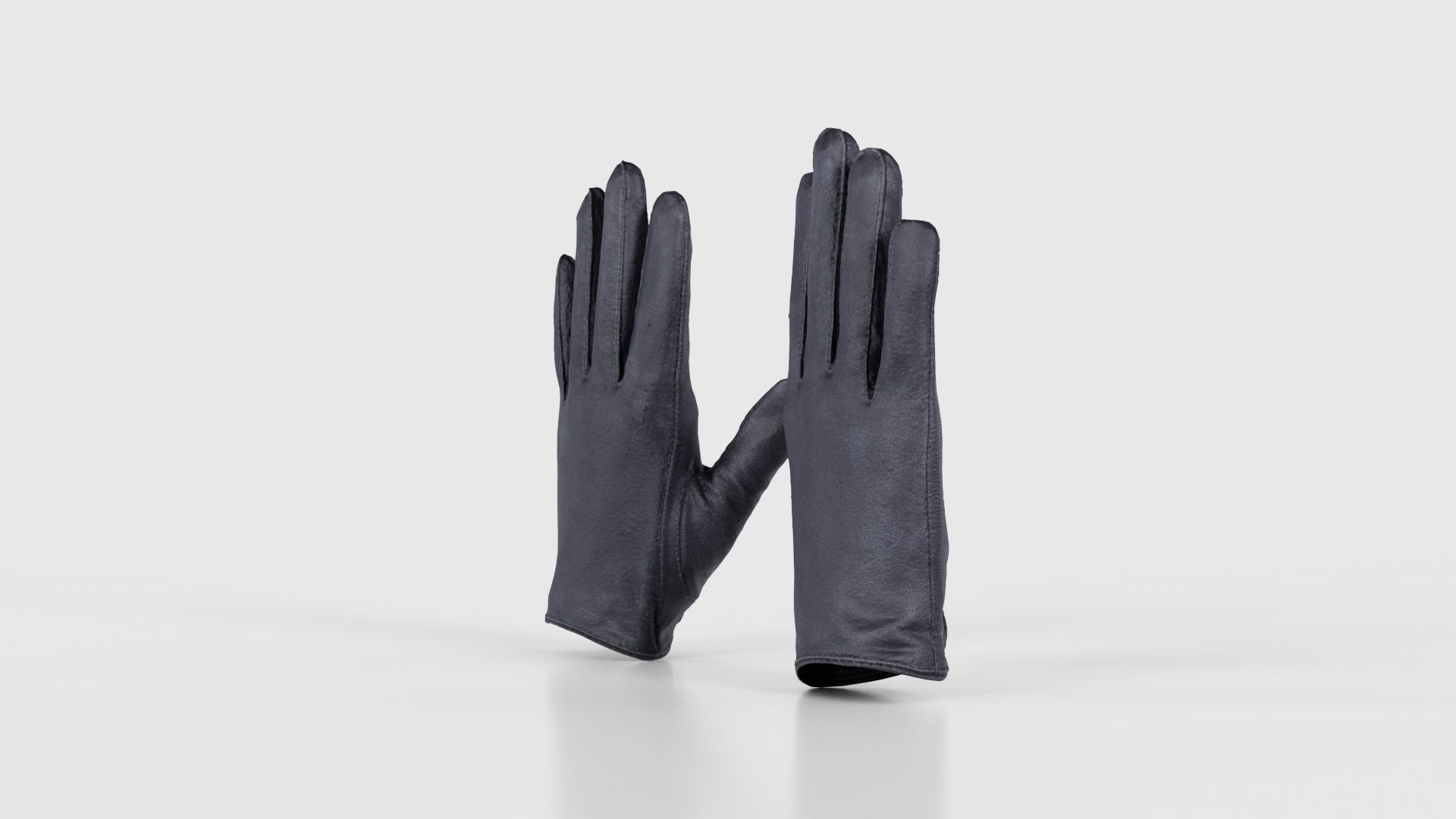 Button Gloves Low-poly 3D model_25