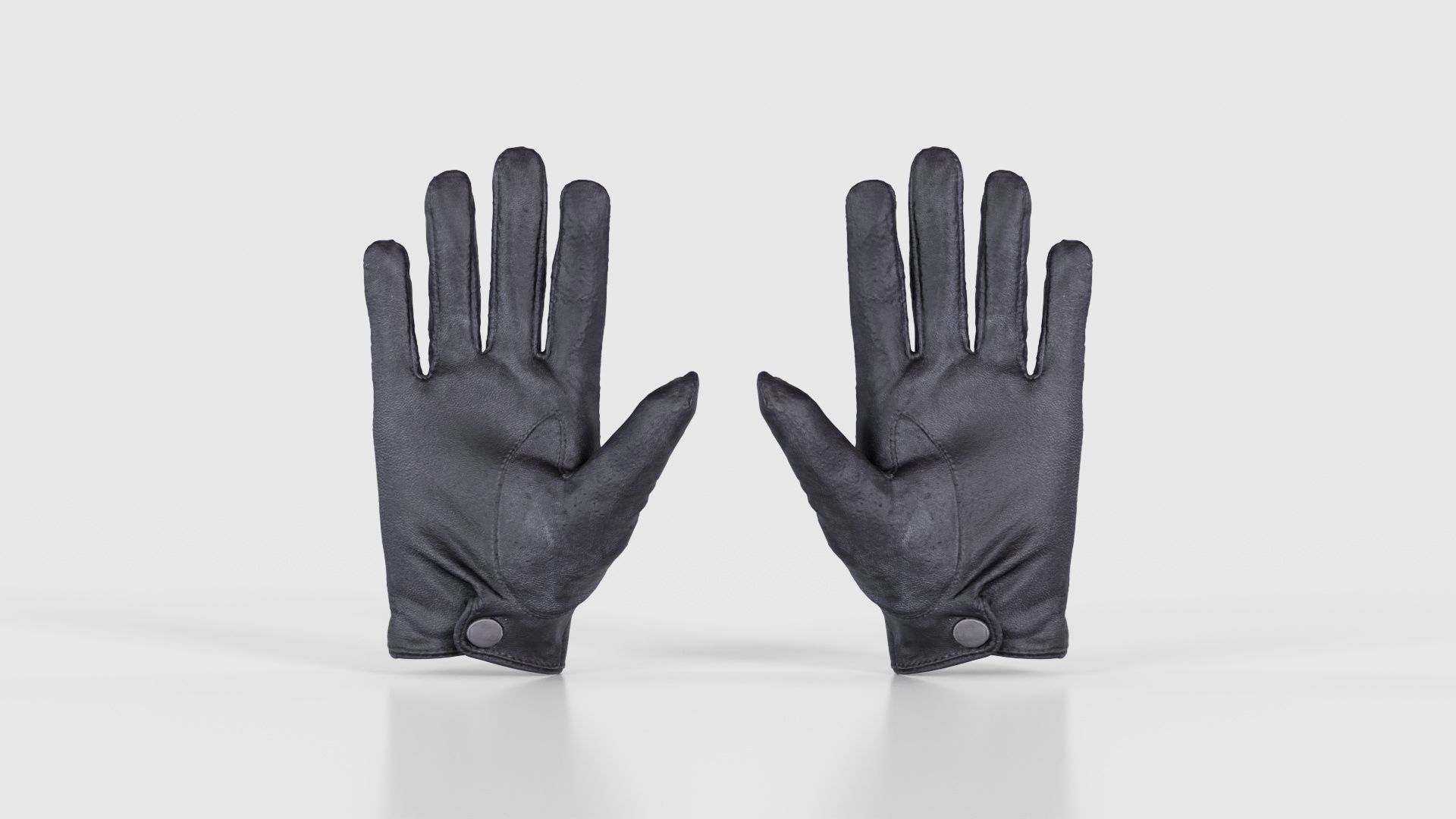 Button Gloves Low-poly 3D model_21