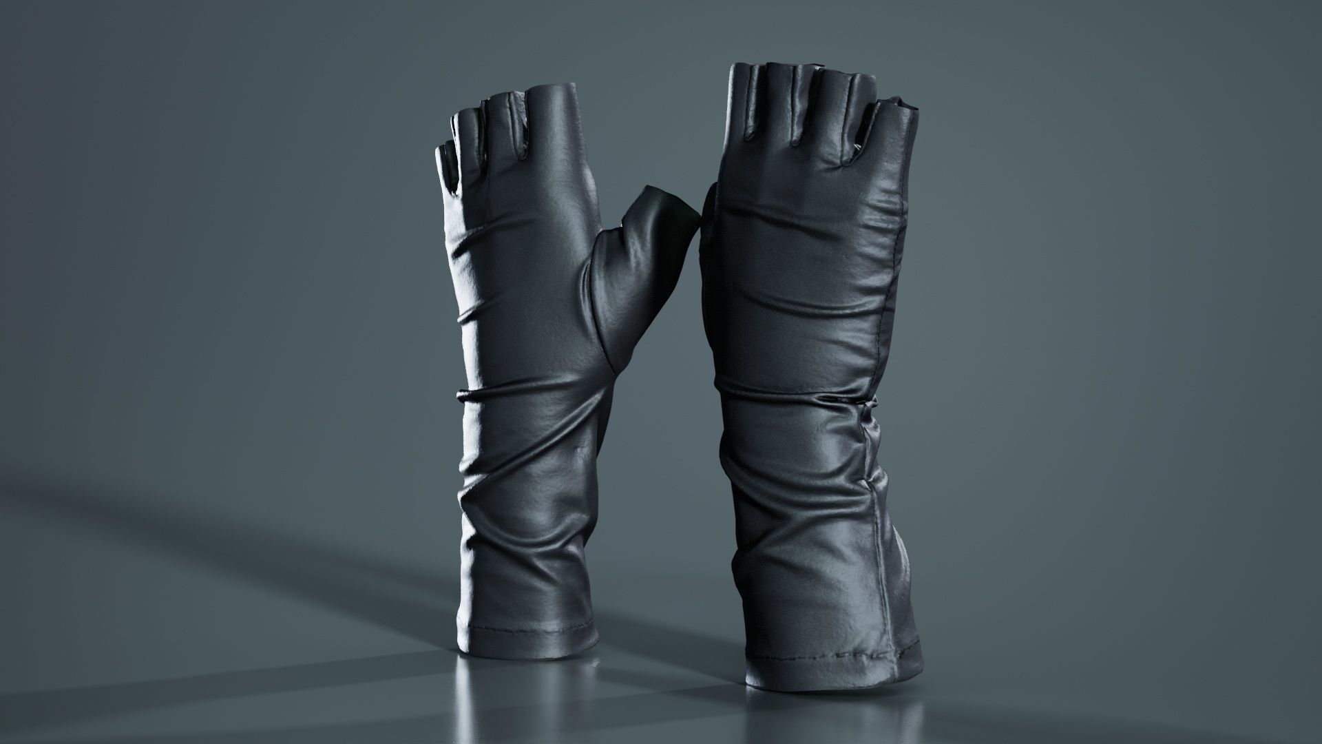 Catwoman Glove Low-poly 3D model_7